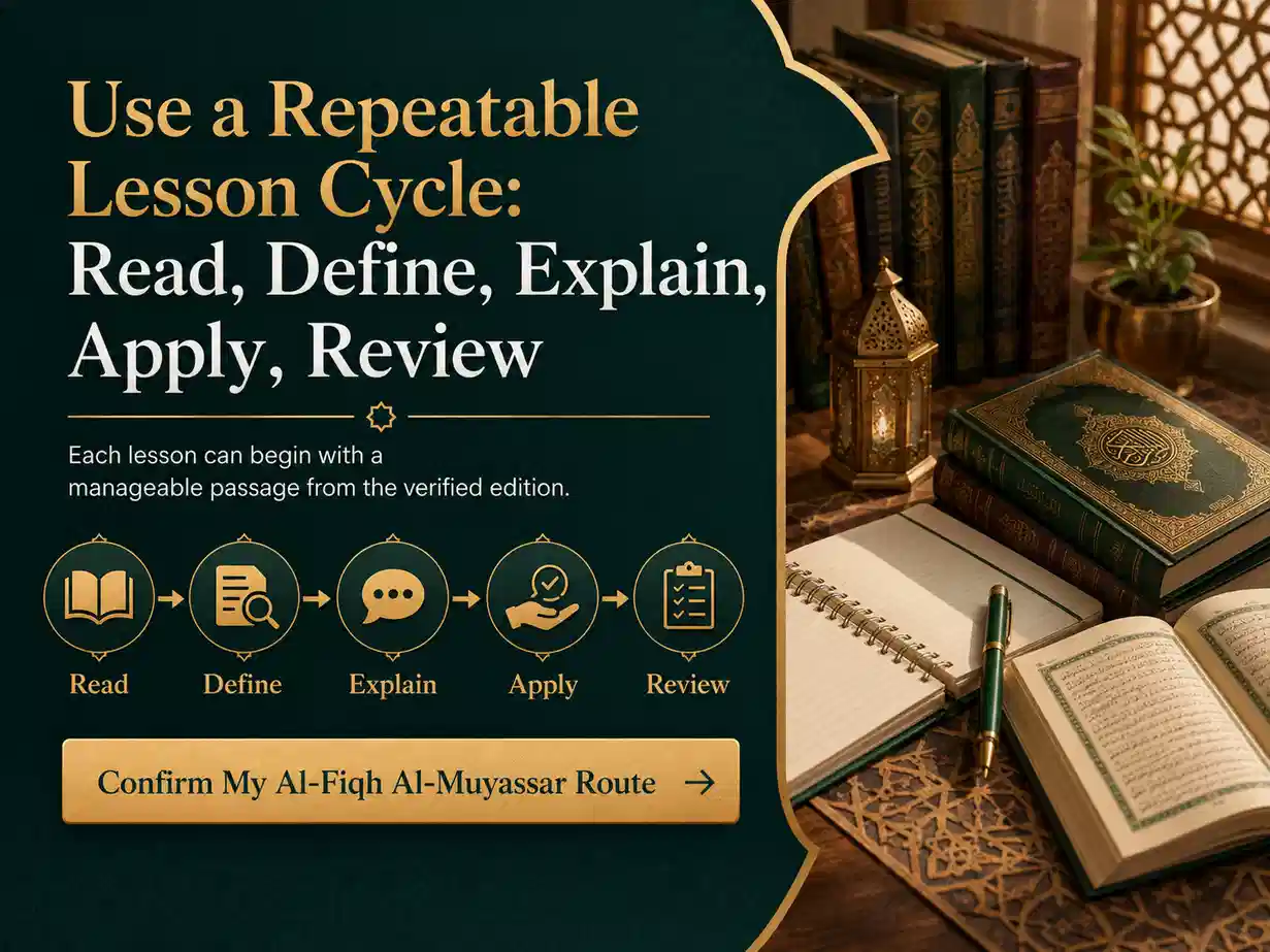 Al Fiqh Al Muyassar course online - 2
